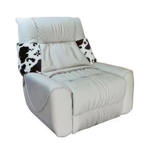 Luxury Recliner Chair with Cow-Print Accents